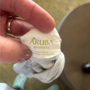 Aruba Bamboo Light Gray split king sheet set. QE Homes